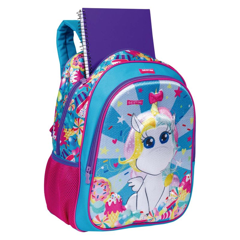 Mochila-Grande-Sestini-20X-Unicornio-Colorido-Detalhes1