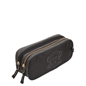 Estojo 2 Compartimentos Paul Frank 20T02 Preto