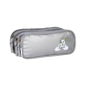 Estojo 3 Compartimentos Tokidoki 20T02 Metálica Prata