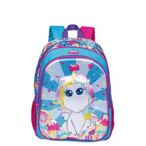 Mochila Grande Sestini 20X Unicórnio Colorido