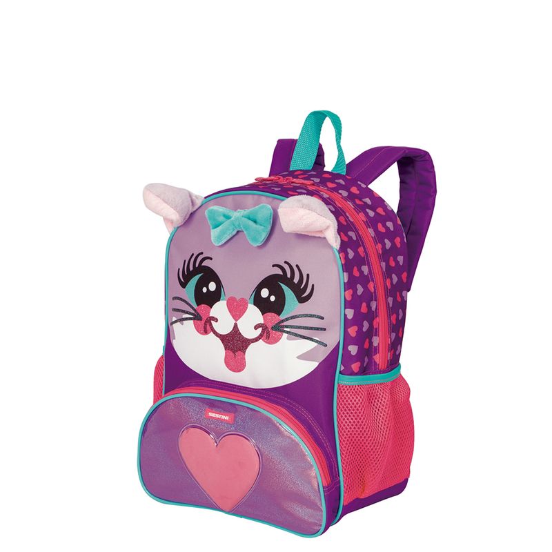 Mochila-Media-Sestini-Pets-X-Cat-Colorido