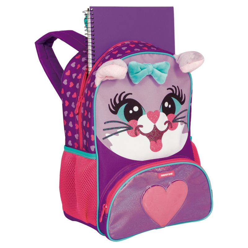 Mochila-Media-Sestini-Pets-X-Cat-Colorido