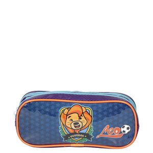 Estojo/Necessaire 2 Compartimentos Tini 21X Leo Colorido