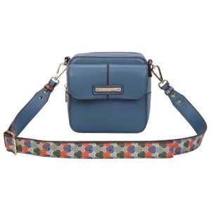 Mini Bag Tampa Fellipe Krein Aw22 Alça Estampada - Azul