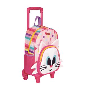 Mochila de Rodinha Média Sestini Kids X Cat 2 - Colorido