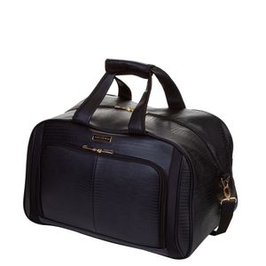 Bolsa de Viagem Média Croco 4T - Preto