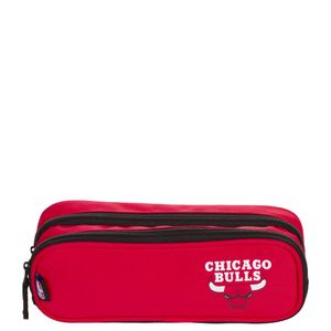 Estojo 2 Compartimentos NBA Legend Chicago Bulls - Vermelho