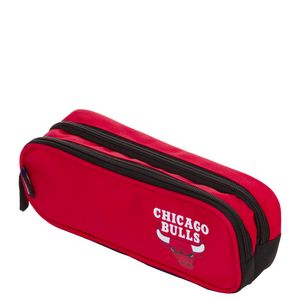 Estojo 2 Compartimentos NBA Legend Chicago Bulls - Vermelho