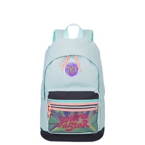 Mochila Grande Capricho Candy Azul - Menta