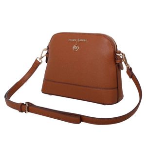 Bolsa Tiracolo Média Fellipe Krein SS23 Liso FK547 Marrom - Caramelo