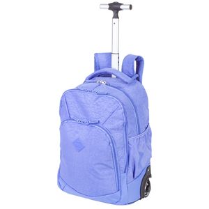 Mochila Carrinho 2 Compartimentos Sestini Rolling Crinkle Roxo - Lavanda