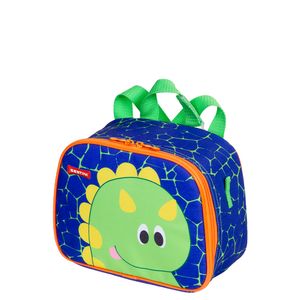 Lancheira Pequena 2 em 1 Alça Sestini Kids X Dino 2 - Azul - Colorido