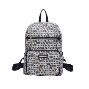 Mochila Grande Fellipe Krein Aw23 Monograma FK569 - Preto