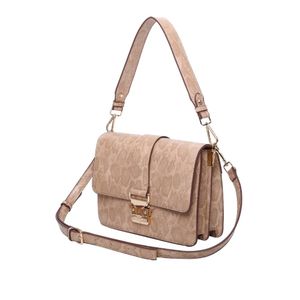 Bolsa Tiracolo Média Fellipe Krein Aw23 Python FK579 Bege - Areia