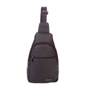 Bolsa de Ombro Pequena Couro Sestini Texas - Preto