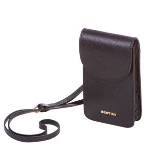 Mini Bag para Celular Couro Sestini Verano - Preto
