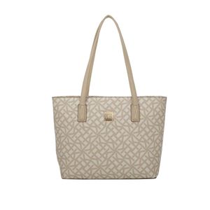 Shopping Bag Grande Ss23 Monograma Tramado Cfk101 Bege - Nude