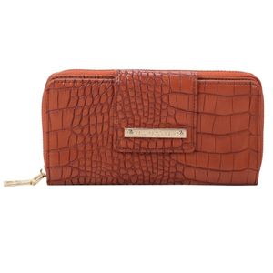 Carteira Ziper Grande Fellipe Krein Ss23 Fk645 Marrom - Caramelo
