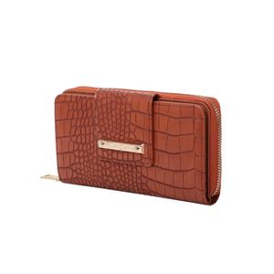 Carteira Ziper Grande Fellipe Krein Ss23 Fk645 Marrom - Caramelo