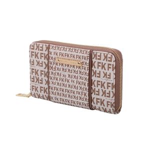 Carteira Ziper Grande Fellipe Krein Ss23 Fk649 - Marrom