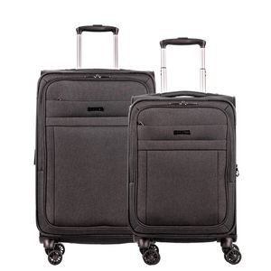 Kit 2 Malas de Viagem M-B Ultralight Hug 2T - Cinza Grafite