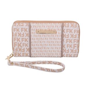 Carteira Ziper Grande Fellipe Krein Ss23 Fk649 Bege - Nude