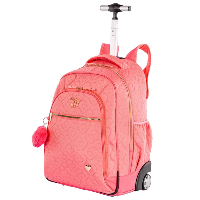 Mochila Carrinho Grande Capricho Crush Laranja - Pêssego