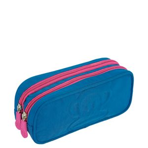 Estojo 2 Compartimentos Paul Frank Classics Azul - Aquamarine