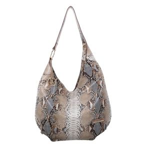 Bolsa Hobo Média Fellipe Krein Ss23 Snake Fk 600 - Azul