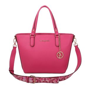 Bolsa Tote Grande Fellipe Krein Ss23 Butterfly Fk612 Liso - Rosa