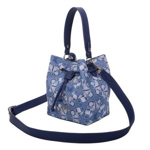 Bolsa Bucket Média Fellipe Krein Ss23 Butterfly Fk613 - Azul