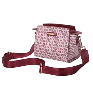 Bolsa Cross Bag Média Fellipe Krein Ss23 Monograma Fk628 - Vinho