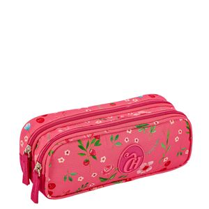 Estojo 2 Compartimentos Capricho Student Picnic - Rosa