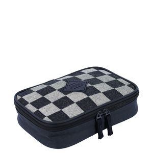 Estojo Box Especial Jeans - Xadrez Azul