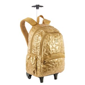 Mochila Carrinho Externo Capricho Estrelas - Dourado