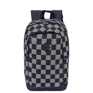 Mochila Sestini Magic - Jeans Xadrez Azul