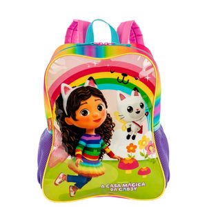 Kit Mochila Grande e Lancheira Pequena Gabby M Fadas - Colorido