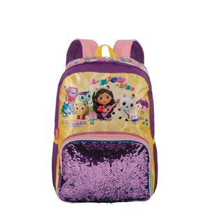 Kit Mochila Grande e Lancheira Pequena Gabby M Plus Meow - Colorido