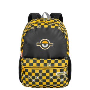 Kit Mochila Grande mais Lancheira Pequena e Estojo 2 Compartimentos Minions M Plus Chees - Colorido