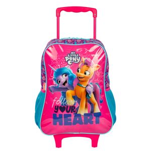 Kit Mochilete Grande e Estojo 2 Compartimentos My Little Pony M Heart - Colorido