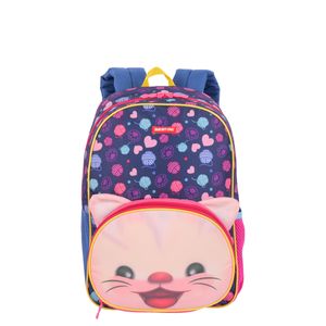 Kit Mochila Média mais Lancheira Especial e Estojo 2 Compartimentos Sestini Kids X Cat 3 - Colorido