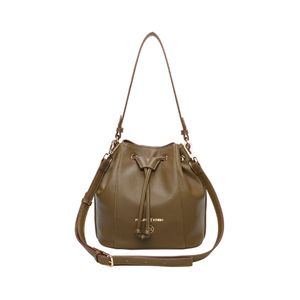 Bolsa Bucket Média Fellipe Krein Aw23 Transversal FK555 Marrom - Khaki
