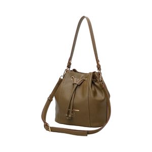 Bolsa Bucket Média Fellipe Krein Aw23 Transversal FK555 Marrom - Khaki