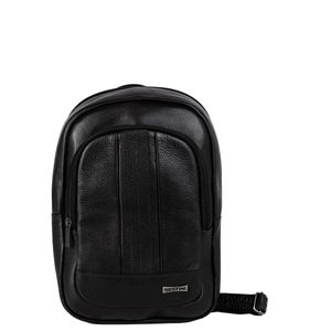 Bolsa de Ombro Grande Couro Sestini Texas - Preto
