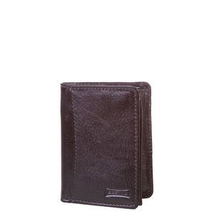 Carteira em Couro Masculina Vertical - Preto