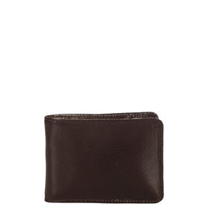 Carteira Masculina Pequena sem Fecho e Porta Documentos Pvc - Café