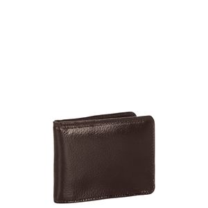 Carteira Masculina Pequena sem Fecho e Porta Documentos Pvc - Café