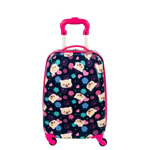 Mala de Viagem Pequena com Rodas 360° Sestini Kids Cat 3 - Colorido