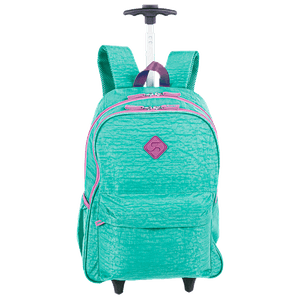 Mochila Carrinho Externo Sestini Rolling Crinkle 2 Azul - Turquesa