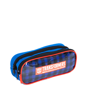 Estojo 2 Compartimentos Transformers Optimus - Colorido